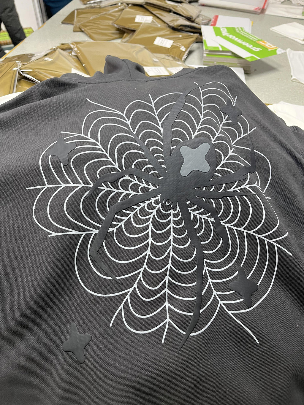 Broken P Spider Zip Up Hoodie