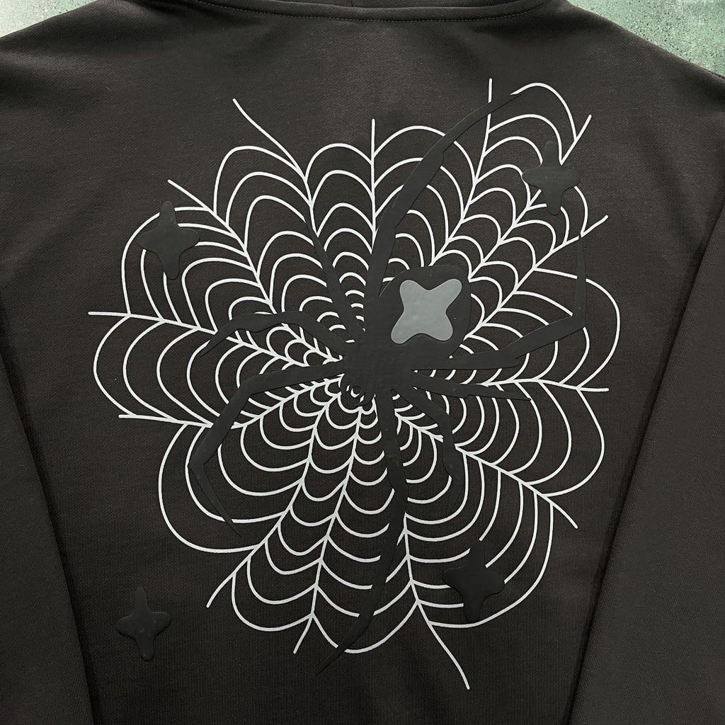 Broken P Spider Zip Up Hoodie